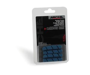 Miche Inserti per pastiglie freno ruota in carbonio, blu, Campagnolo (2 paia)