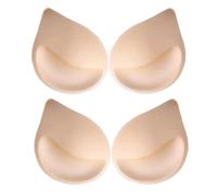 Michear Cuscinetti rimovibili per reggiseno da donna, 2 paia di imbottiture per reggiseno, traspiranti, push-up, spessi, coppe per reggiseno sportivo, cuscinetti di ricambio in spugna per costumi da