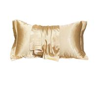 Michear Federa in seta di gelso naturale, per la salute dei capelli e della pelle, dimensioni standard, 48 x 74 cm, morbida, liscia, rinfrescante, in seta di alta qualità, per dormire (beige)