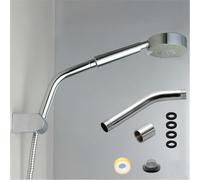 Michear Tubo flessibile curvo in acciaio inox universale extra per soffione doccia e braccio di estensione per vasca da bagno