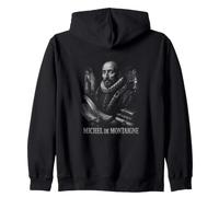 Michel De Montaigne Saggi Pensatore Rinascimentale Felpa con Cappuccio