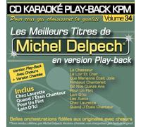 Michel Delpech - CD Karaoké Play-Back KPM Vol. 34 Michel Delpech