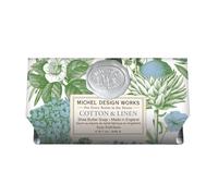Michel Design Works Cotton & Linen Large Bath Soap Bar, 250 ml