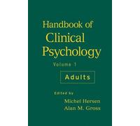 Michel Hersen Handbook of Clinical Psychology, Volume 1 (Copertina rigida)