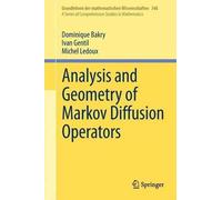 Michel Ledoux Dominique B Analysis and Geometry of Markov Dif (Copertina rigida)