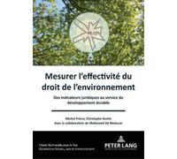 Michel Prieur Christophe Basti Mesurer l'effectivité du droit de l' (Tascabile)