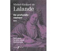 Michel Richard de Lalande De Profundis Clamavi (Vocal Score) (Tascabile)