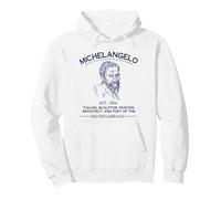 Michelangelo Arte Rinascimentale Pittore Italiano Scultore Felpa con Cappuccio