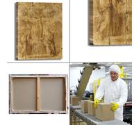 Michelangelo Cristo e la donna quadro stampa tela dipinto telaio arredo casa