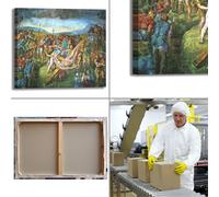 Michelangelo crocifissione san Pietro quadro stampa tela dipinto telaio arredo