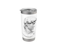 Michelangelo David Statua Testa Scultura 1501-1504 Bicchiere termico in acciaio inox doppia parete