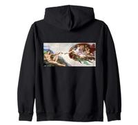 Michelangelo La Creazione di Adamo Affresco 1511 Circa Felpa con Cappuccio