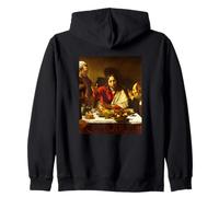 Michelangelo Merisi da Caravaggio - Cena a Emmaus Felpa con Cappuccio