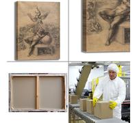 Michelangelo sogno vita umana quadro stampa tela dipinto telaio arredo casa