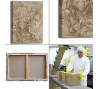 Michelangelo studi santa famiglia quadro stampa tela dipinto telaio arredo casa