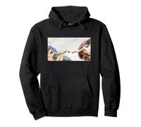 Michelangelo The Creation of Adam (Sistine Chapel Ceiling) Felpa con Cappuccio