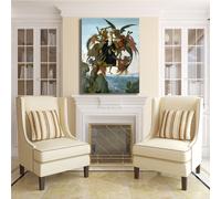 Michelangelo tormento san Antonio quadro stampa tela dipinto telaio arredo casa