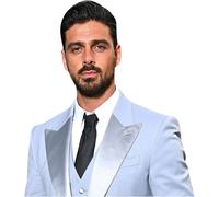 Michele Morrone (Light Blue Suit) Half Body Buddy Cutout