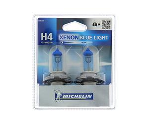 MICHELIN 8754 Lampada Auto, Blue Light, 2 H4, 12 V, 60/55 W