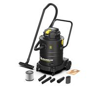 MICHELIN, Aspiratore Solidi e Liquidi, X5 50L S, Gamma SILENZIOSA, Serbatoio in Acciaio da 50 L con Manico, con Presa Elettroutensili, 1000 W, Completo di Accessori, Funzione di Soffiaggio, 19 kPa