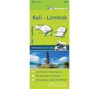 Michelin Bali Lombok: Lombok Road and Tourist Zoom Map 190