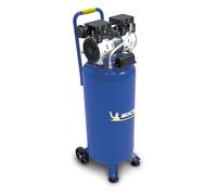 MICHELIN Compressore d'Aria Verticale Silenzioso MVX 50/1, Compressore d'Aria Senza Olio, Pressione Massima 8 Bar, Potenza 1 CV, Serbatoio 50 Litri, Rumorosità 58 dB LpA