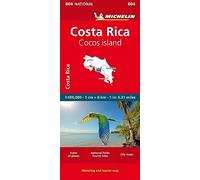 Michelin Costa Rica Map: Straßen- und Tourismuskarte 1:600.000
