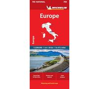 Michelin Europe: 705 National [Lingua Inglese]: Straßen- und Tourismuskarte 1:3.000.000
