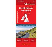 Michelin Map Great Britain & Ireland National 713 [Lingua Inglese]: Straßen- und Tourismuskarte 1: 1 000 000