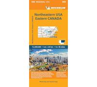 Michelin Map USA Northeast, Canada East [Lingua Inglese]