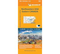 Michelin Map USA Northeast, Canada East [Lingua Inglese]