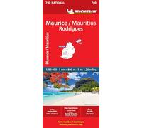 Michelin Mauritius Rodrigues Road and Tourist Map