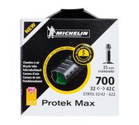 Michelin Protek Max Auto, Camera d'Aria, 700C, 32/42-622, Standard valve, Nero