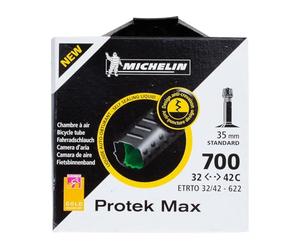 Michelin Protek Max Auto, Camera d'Aria, 700C, 32/42-622, Standard valve, Nero