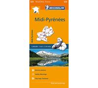 Michelin Regional Maps: France: MIDI-Pyrénées Map 525 [Lingua inglese]