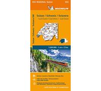 Michelin Schweiz Süd-West: Straßen- und Tourismuskarte 1:200.000: 552