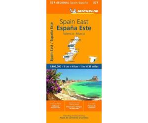 Michelin Spain East, Valencia, Murcia - Michelin Regional Map 577 (Map)