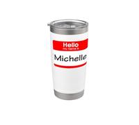Michelle, ciao Il mio nome è Targhetta, distintivo Bicchiere termico in acciaio inox doppia parete