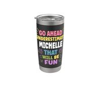 MICHELLE Personalized Women's Gift Custom MICHELLE Bicchiere termico in acciaio inox doppia parete