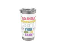 MICHELLE Personalized Women's Gift Custom MICHELLE Bicchiere termico in acciaio inox doppia parete