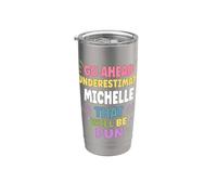 MICHELLE Personalized Women's Gift Custom MICHELLE Bicchiere termico in acciaio inox doppia parete