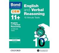 Michellejoy Hughes Bond 11+: English & Verbal Reasoning: CEM 10 Min (Tascabile)