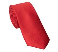 Michelsons of London Cravatta in Seta Liscia, rosso, Taglia Unica