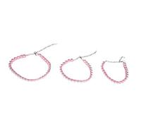 MICHI Collana Crochet 18-25Cm (7-10"), Rosa, S