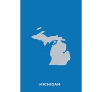 MICHIGAN BLUE AND SILVER - Premium Lined Journal | 6" x 9" | Soft Cover | 120+ Pages - Bold State Colors, Perfect for Game Day & Everyday Notes: A ... Football Season, or Thoughtful Gifts