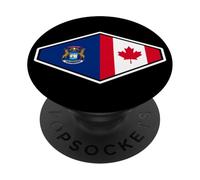 Michigan e Canada Uniti nelle Radici PopSockets PopGrip Adesivo