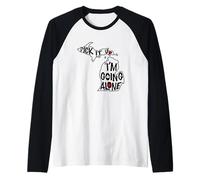 Michigan Euchre Pick It Up I'm Going Alone - Gioco di Carte Maglia con Maniche Raglan