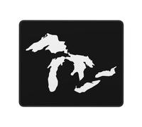 Michigan Great Lakes State Tappetino Scrivania Antiscivolo Mouse Pad Morbido Tappetino per Mouse per Accessori Scrivania Laptop Lavoro 25X30Cm