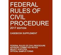 Michigan Legal Federal Rules of Civil Procedure; 2017 Edition (Case (Tascabile)