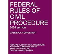 Michigan Legal Federal Rules of Civil Procedure; 2024 Edition (Case (Tascabile)